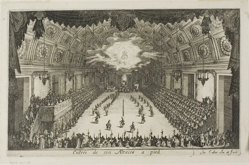 Entry of His Highness on Foot, from The Combat at the Barrier