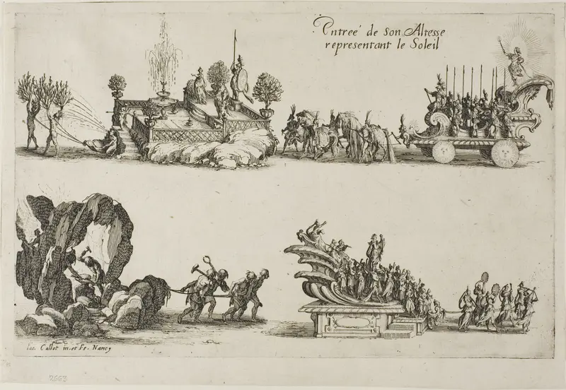 Entry of His Highness, Representing the Sun, from The Combat at the Barrier