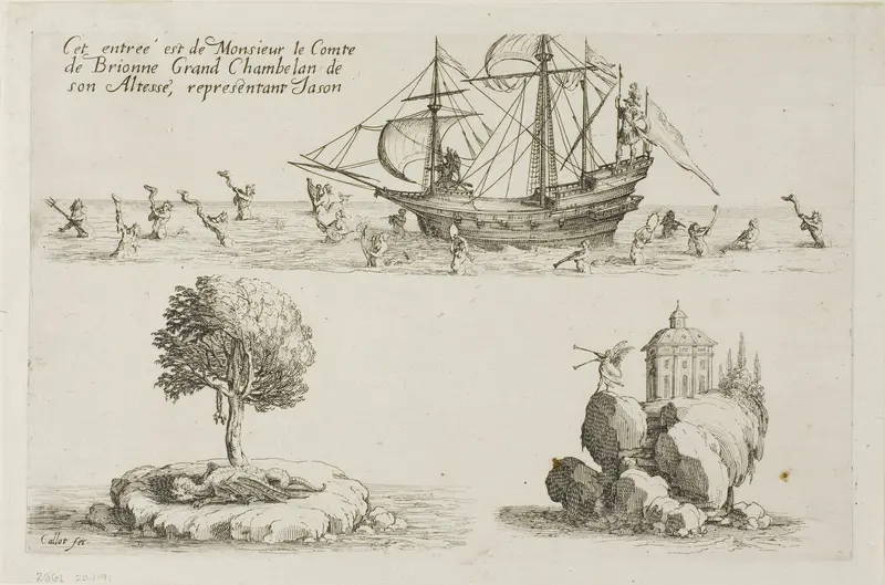 Entry of M. le Comte de Brionne, Grand Chamberlain of His Highness, Representing Jason, from The Combat at the Barrier
