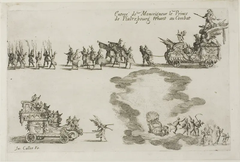 Entry of the Monseigneur the Prince of Phalsbourg, Defender in the Combat, from The Combat at the Barrier