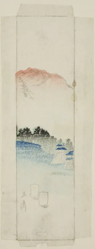 Envelope with landscape