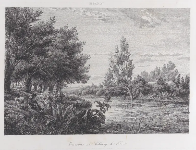 Environs de Choisy-le-Roi Wall Art by Charles-François Daubigny - High-Resolution Digital Print
