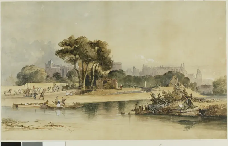 Environs of Windsor Castle Wall Art by Thomas Shotter Boys - High-Resolution Digital Print