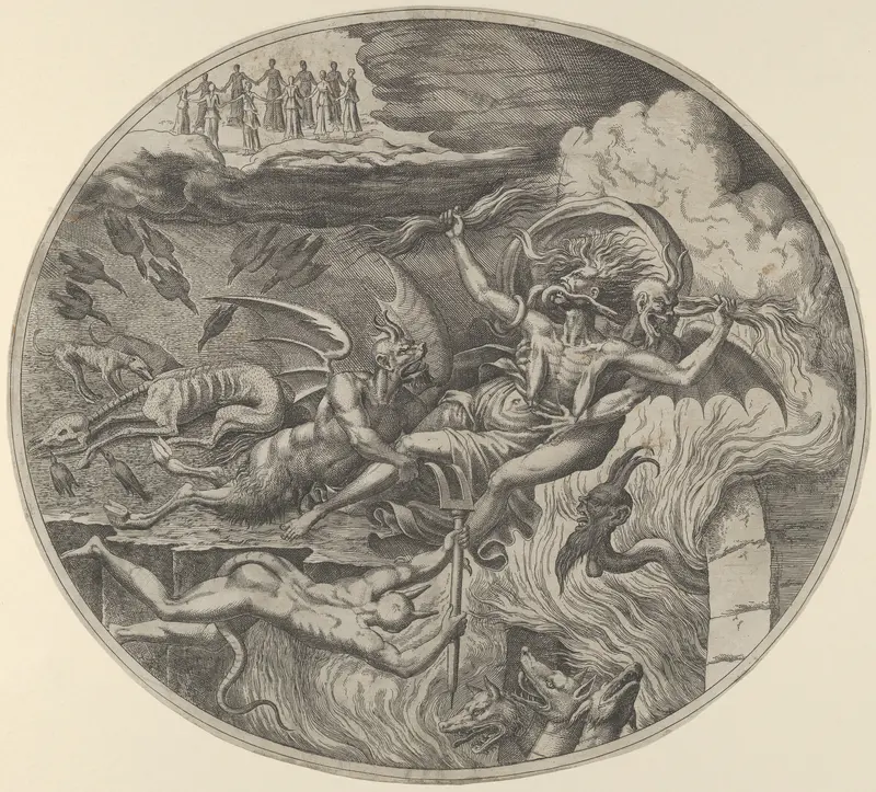 Envy, from "The Seven Deadly Sins" Wall Art by Léon Davent - High-Resolution Digital Print