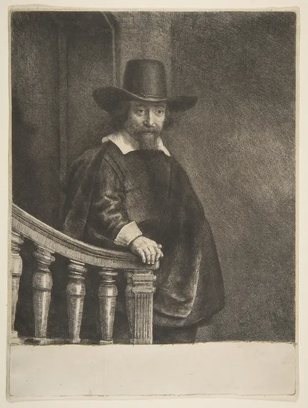 Ephraim Bonus, Jewish Physician Wall Art by Rembrandt (Rembrandt van Rijn) - High-Resolution Digital Print