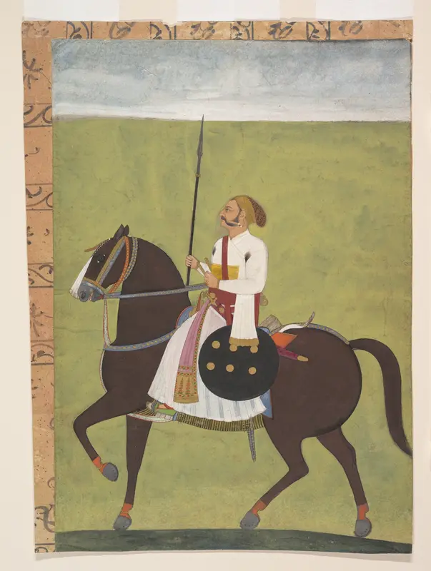 Equestrian Portrait of a Nobleman Wall Art by Unknown - High-Resolution Digital Print