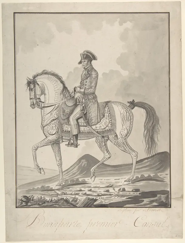Equestrian Portrait of Napoleon as First Consul Wall Art by Auvrest - High-Resolution Digital Print