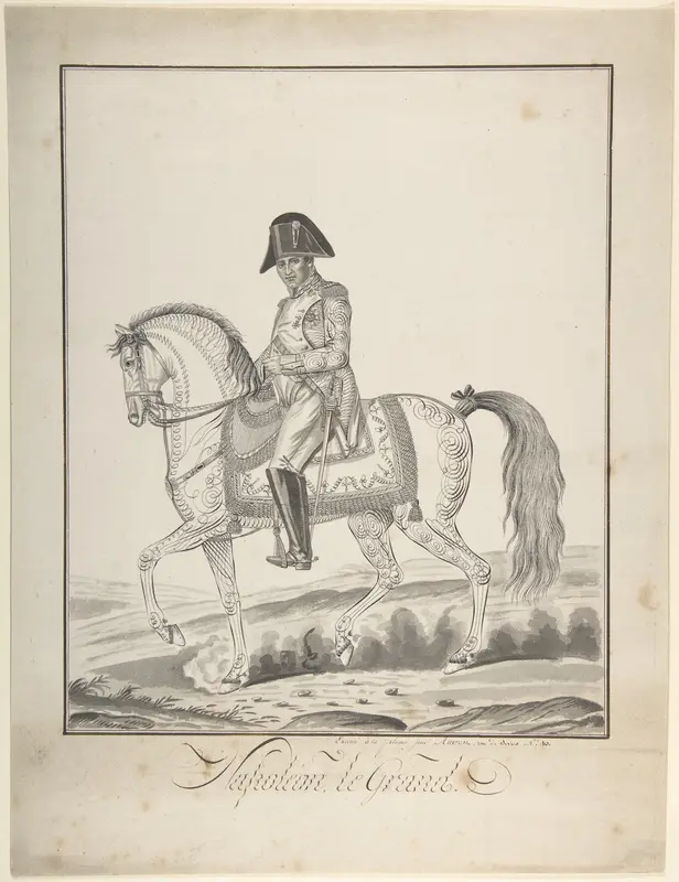 Equestrian Portrait of Napoleon Wall Art by Auvrest - High-Resolution Digital Print