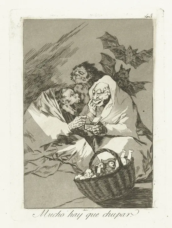Er valt genoeg uit te zuigen Wall Art by Francisco de Goya - High-Resolution Digital Print