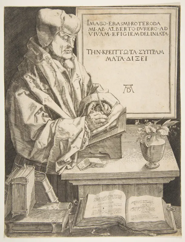 Erasmus of Rotterdam (copy) Wall Art by Anonymous, German, 16th century - High-Resolution Digital Print