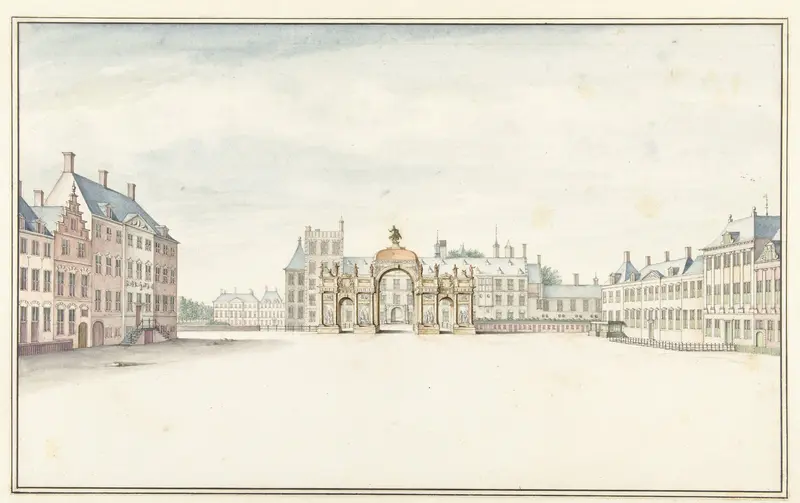 Ereboog voor koning Willem III aan Den Haag, 1691 Wall Art by Jan van Call (I) - High-Resolution Digital Print