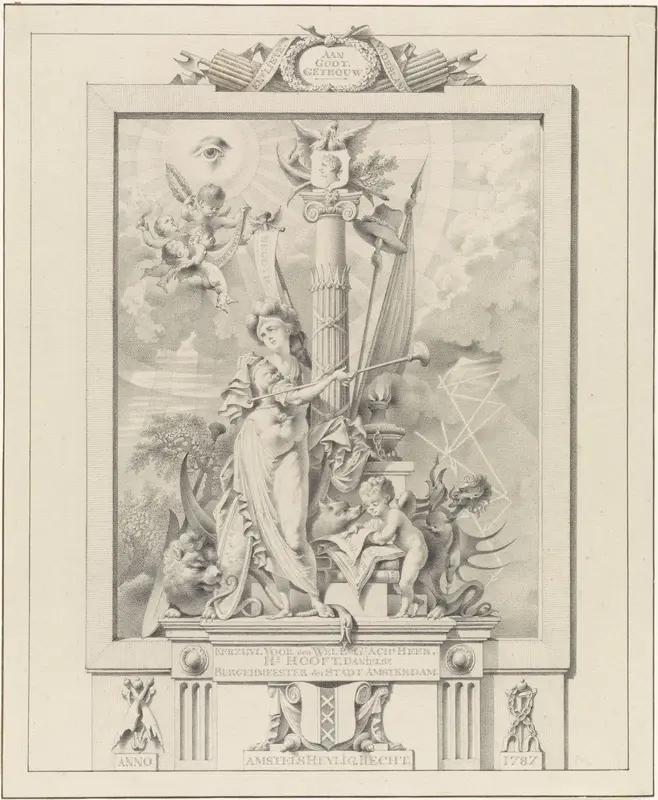 Erezuil voor Hendrik Hooft Danielsz., 1787 Wall Art by Unknown - High-Resolution Digital Print
