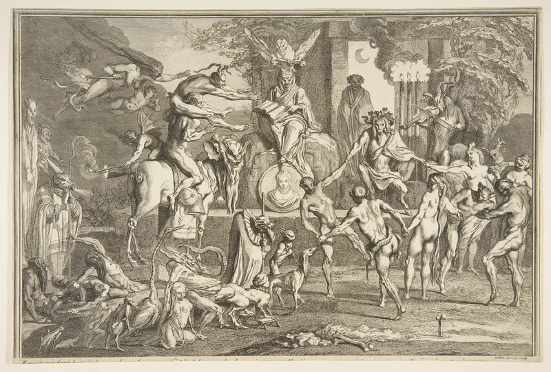 Errant pendant la nuit... Wall Art by Claude Gillot - High-Resolution Digital Print