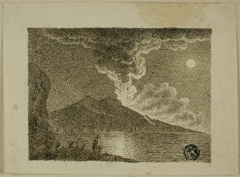 Eruption of Vesuvius Wall Art by Robert Bradstreet - High-Resolution Digital Print
