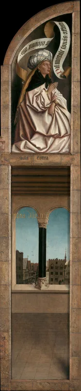 Erythraean Sibyl and arched window with a view Wall Art by Jan van Eyck - High-Resolution Digital Print