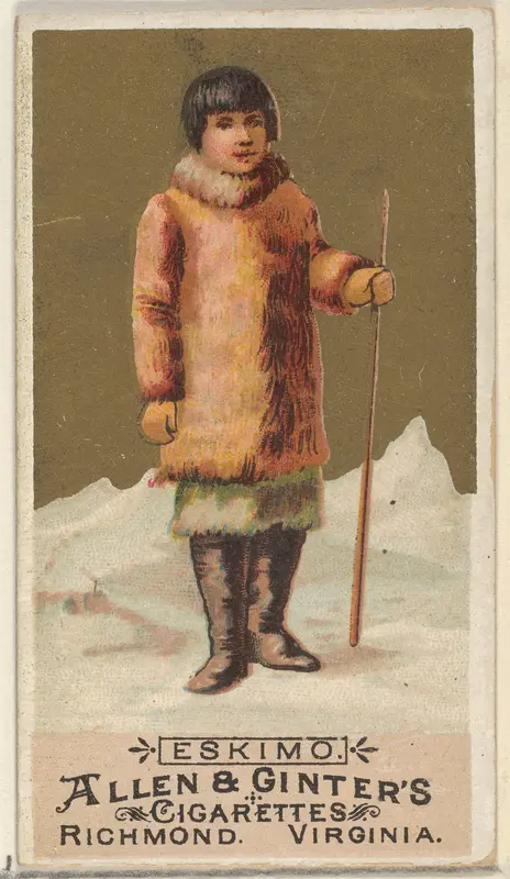 Eskimo, from the Natives in Costume series (N16) for Allen & Ginter Cigarettes Brands Wall Art by Allen & Ginter - High-Resolution Digital Print