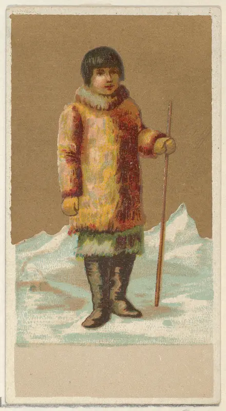Eskimo, from the Natives in Costume series (N16), Teofani Issue, for Allen & Ginter Cigarettes Brands Wall Art by Allen & Ginter - High-Resolution Digital Print