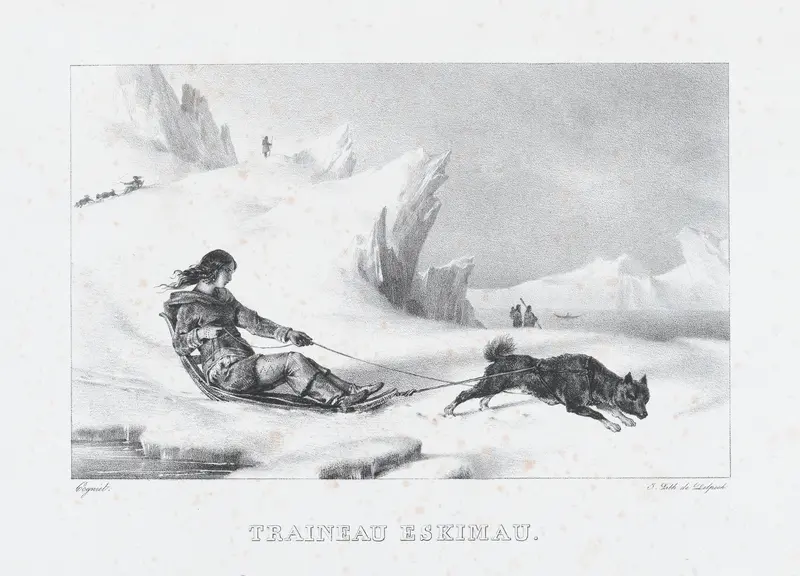 Eskimo Sled Wall Art by Léon Cogniet - High-Resolution Digital Print