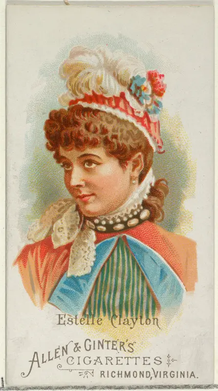 Estelle Clayton, from World's Beauties, Series 1 (N26) for Allen & Ginter Cigarettes Wall Art by Allen & Ginter - High-Resolution Digital Print