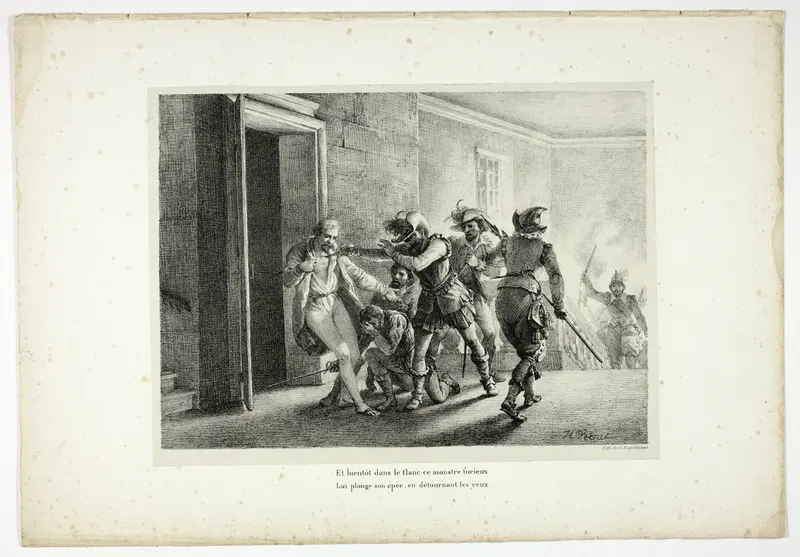 Et bientôt dans le flanc ce monstre furieux... Wall Art by Horace Vernet - High-Resolution Digital Print