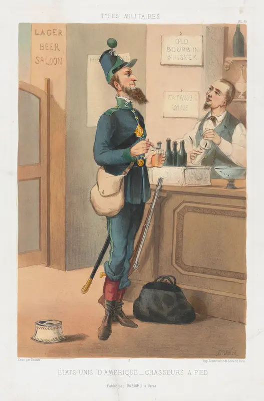 Étast-Unis d'Amerique - Chasseurs à Pied Wall Art by Draner - High-Resolution Digital Print