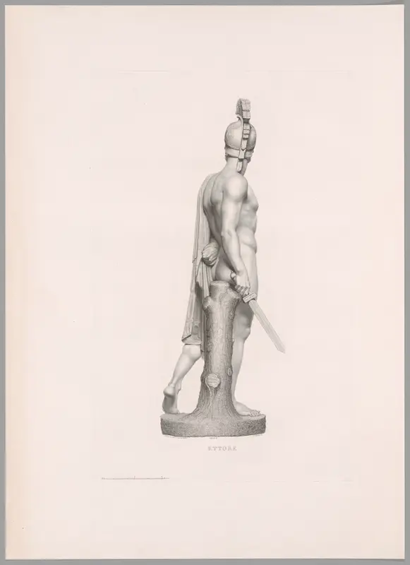 Ettore, Side View, from Oeuvre de Canova Wall Art by Antonio Canova - High-Resolution Digital Print