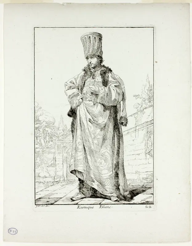Eunuque Blanc, plate 22 from Caravanne du Sultan à la Mecque