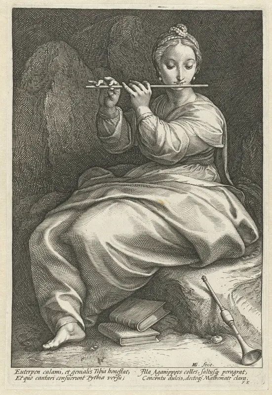 Euterpe Wall Art by Hendrick Goltzius - High-Resolution Digital Print