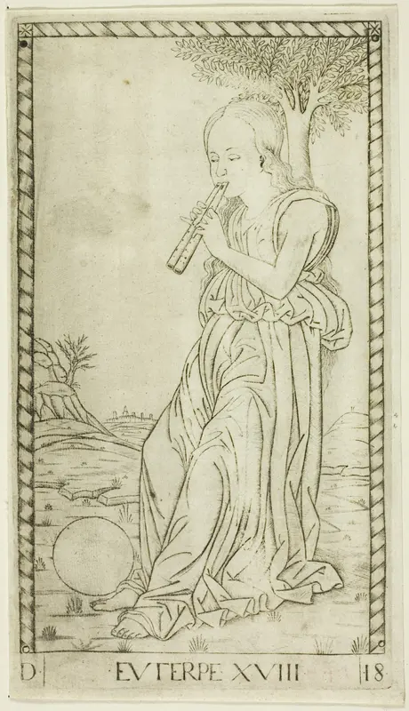 Euterpe, plate eighteen from Apollo and the Muses
