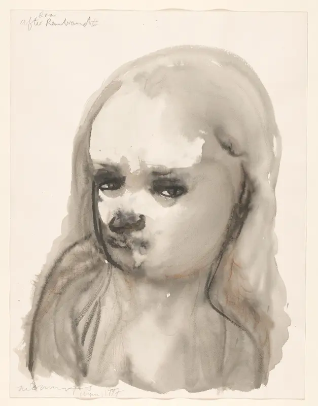 Eva after Rembrandt Wall Art by Unknown - High-Resolution Digital Print
