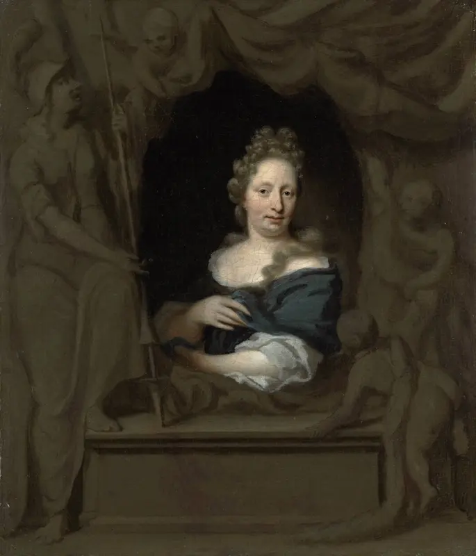 Eva Visscher. Echtgenote van Michiel van Musscher Wall Art by Michiel van Musscher - High-Resolution Digital Print