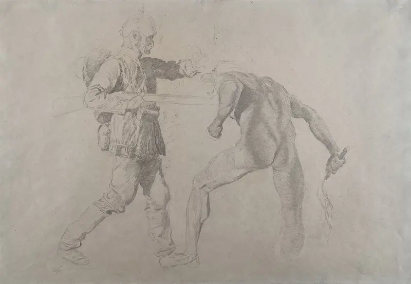 Even if the World is Full of Devils Wall Art by Otto Greiner - High-Resolution Digital Print