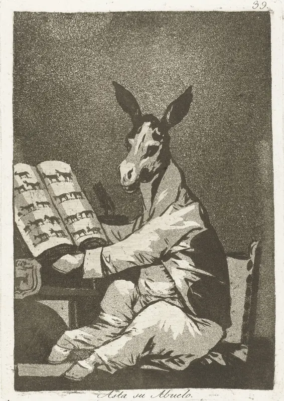 Evenals zijn grootvader Wall Art by Francisco de Goya - High-Resolution Digital Print