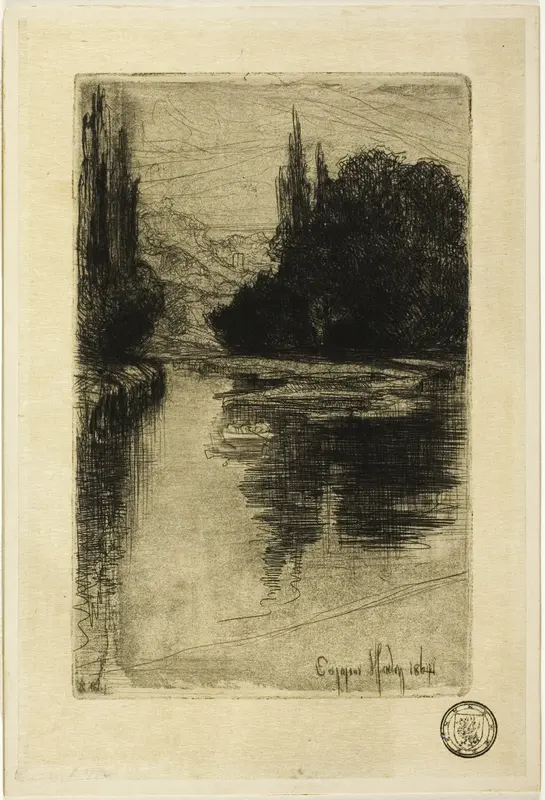 Evening Wall Art by Francis Seymour Haden - High-Resolution Digital Print