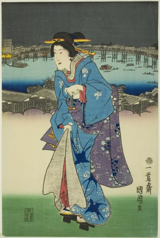 Evening Amusements at Ryogoku in the Eastern Capital (Toto Ryogoku yoasobi no zu)