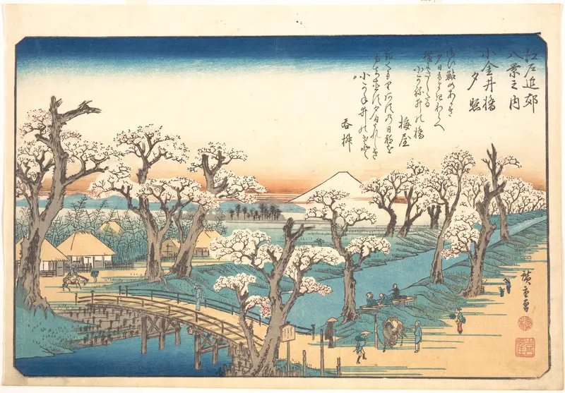 Evening Glow at Koganei Border