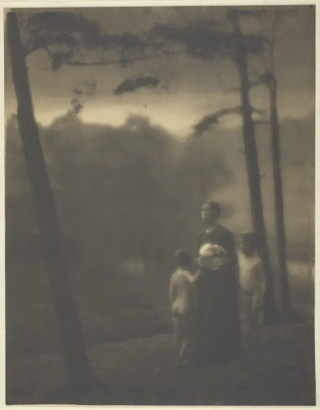 Evening—Mother and Boys