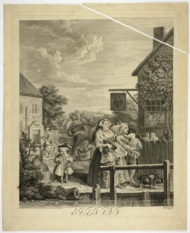 Evening, Plate Three from The Four Times of Day