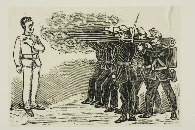 Execution by Firing Squad Wall Art by José Guadalupe Posada - High-Resolution Digital Print