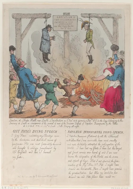 Execution of Two Celebrated Enemies of Old England Wall Art by Thomas Rowlandson - High-Resolution Digital Print