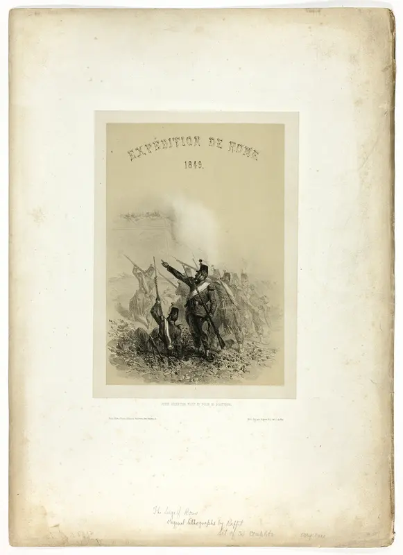 Expedition to Rome, 1849: Your reception is neither polite nor politic, from Souvenirs d’Italie: Expédition de Rome
