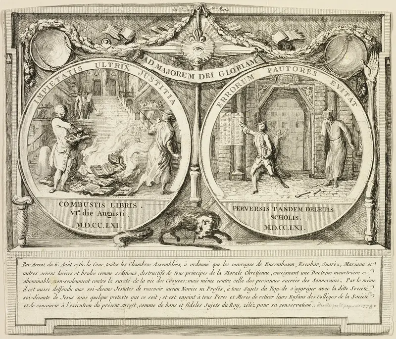 Expulsion of the Jesuits Wall Art by Gabriel Jacques de Saint-Aubin - High-Resolution Digital Print