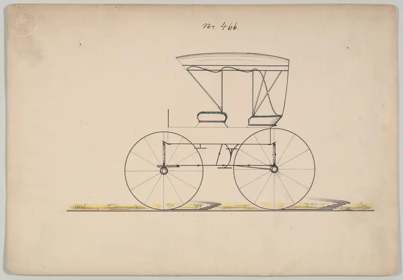 Extension Top Wagon #466 Wall Art by Brewster & Co. - High-Resolution Digital Print