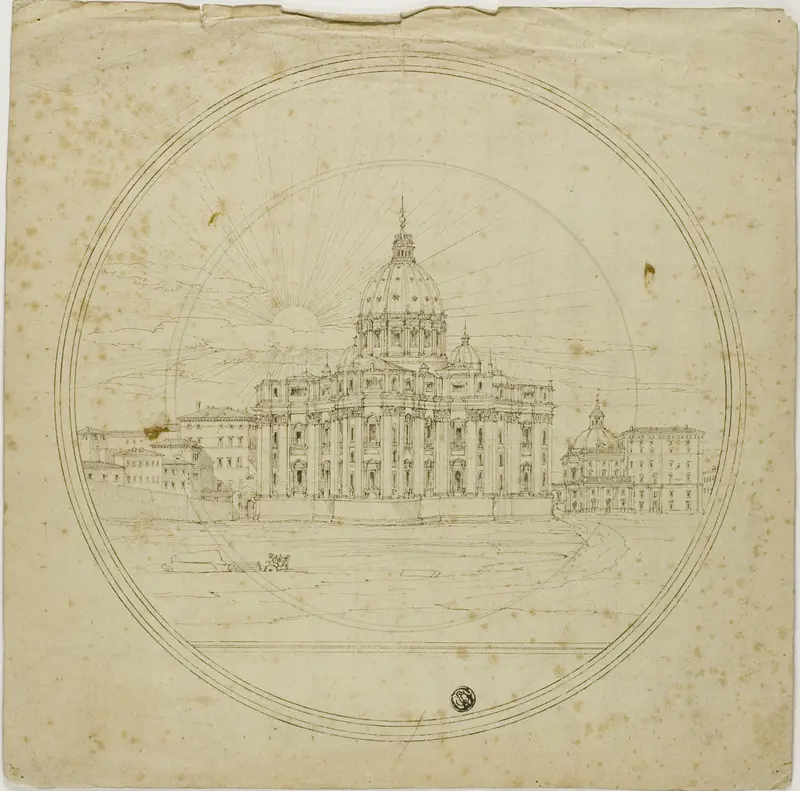 Exterior View of Apse, Saint Peter's Wall Art by Liévin Cruyl - High-Resolution Digital Print