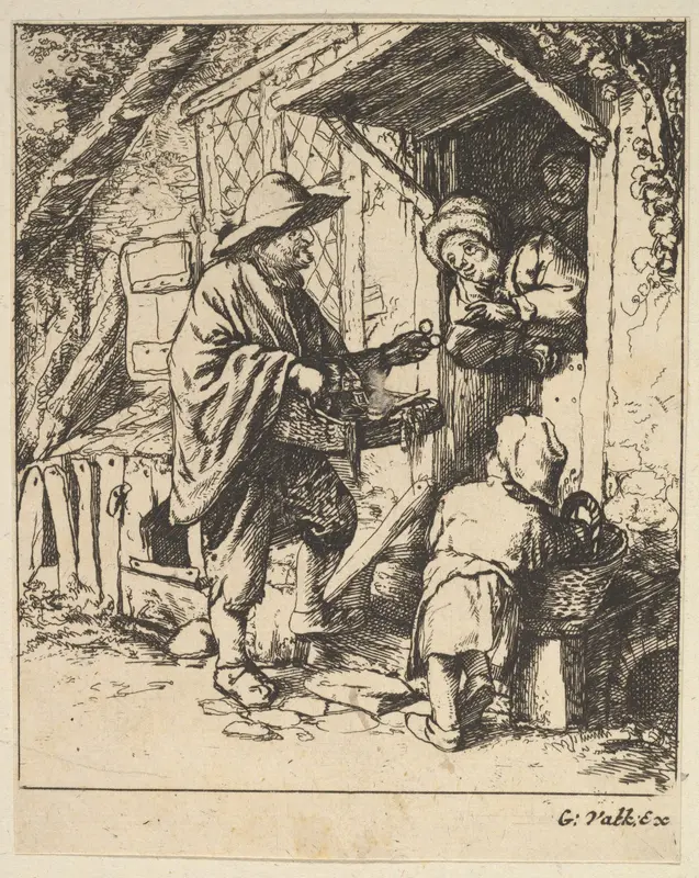 Eyeglass Merchant Wall Art by Adriaen van Ostade - High-Resolution Digital Print