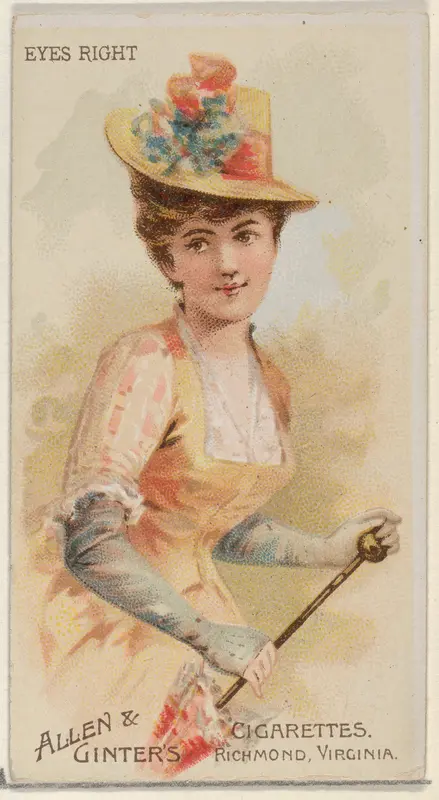 Eyes Right, from the Parasol Drills series (N18) for Allen & Ginter Cigarettes Brands Wall Art by Allen & Ginter - High-Resolution Digital Print