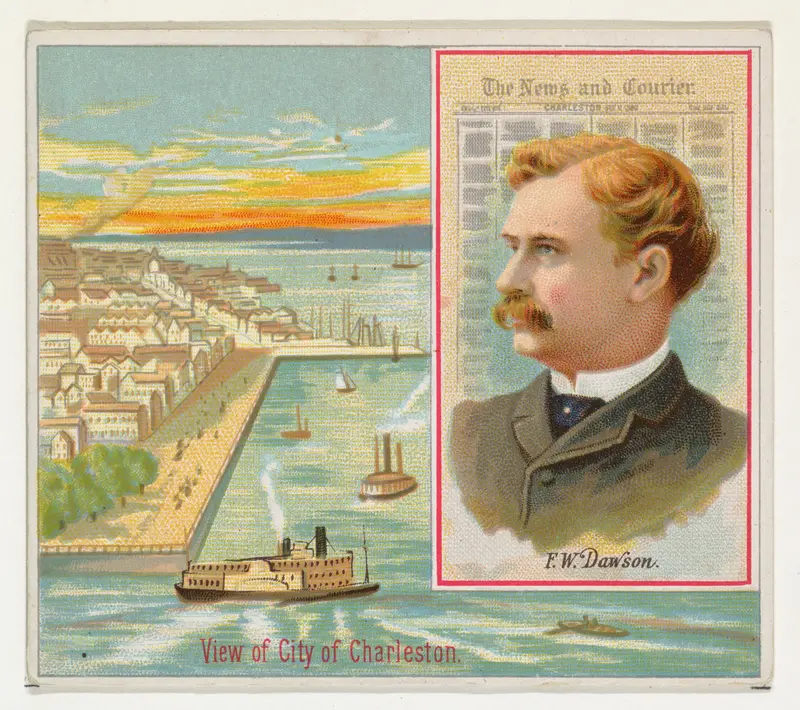F. W. Dawson, The Charleston News and Courier, from the American Editors series (N35) for Allen & Ginter Cigarettes Wall Art by Allen & Ginter - High-Resolution Digital Print