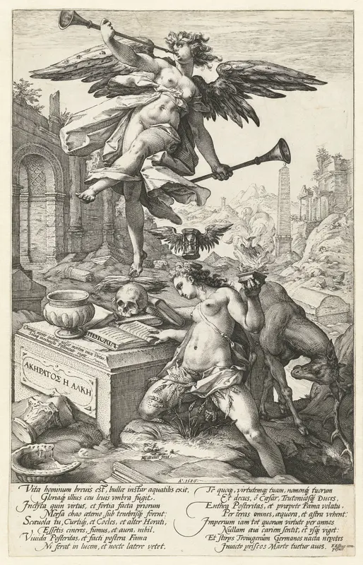 Faam en Historie Wall Art by Hendrick Goltzius - High-Resolution Digital Print