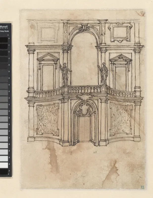 Façade van een gebouw Wall Art by Giovanni Battista Foggini - High-Resolution Digital Print
