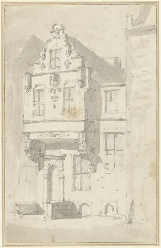 Façade van een huis Wall Art by Jan Hulswit - High-Resolution Digital Print